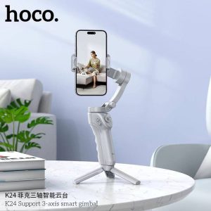 Hoco Intelligent Tracking Anti-Shakes Axis Gimbal, Gray | K24